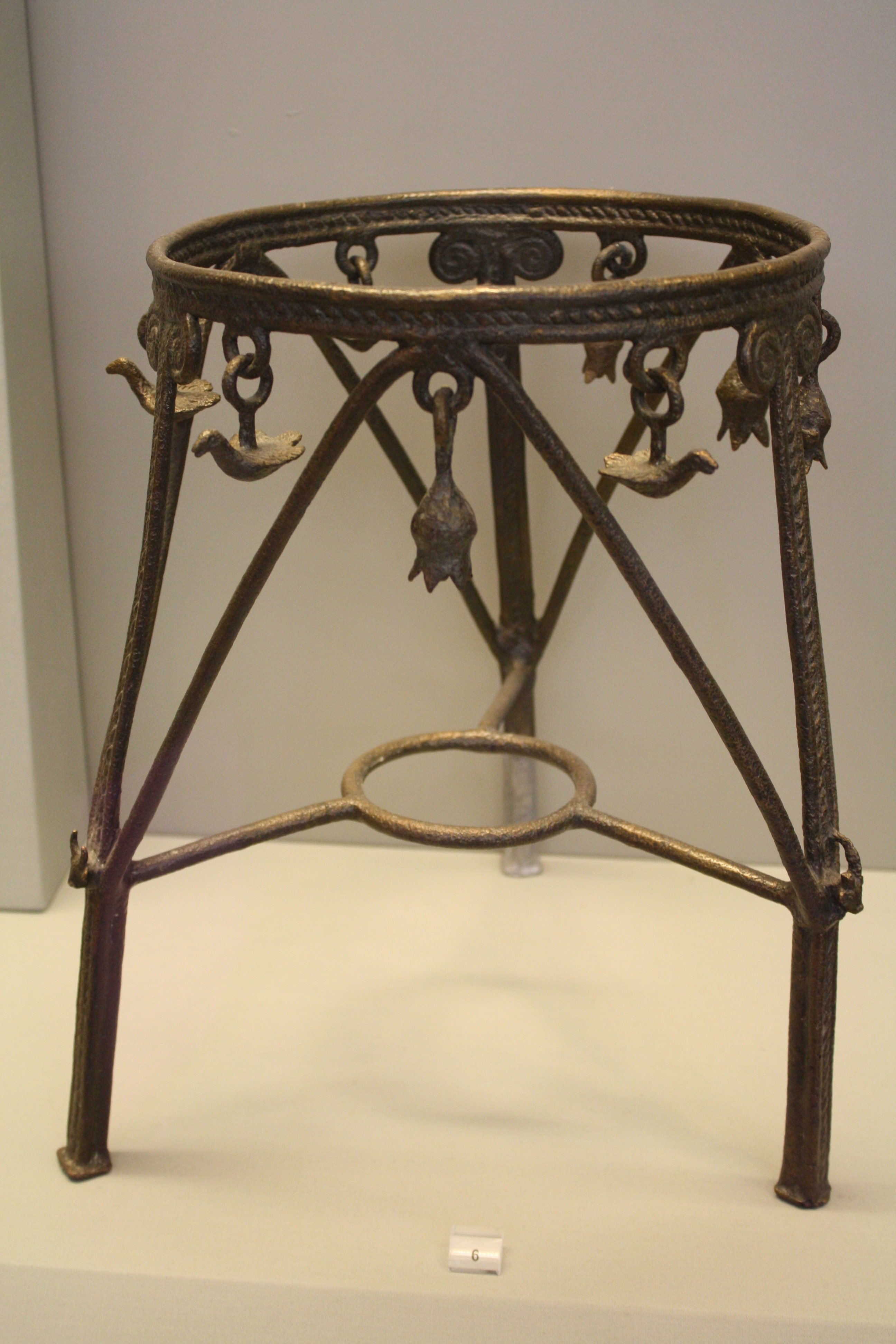 Mycenaean Bronze Tripod, Tiryns (Illustration) - World History Encyclopedia