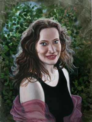 Portrait of Jessica Hanson Oil Portrait of Jessica Hanson