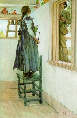 Suzann' and another 'ann Carl Larsson's home