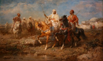Arab Horseman a la Delacroix