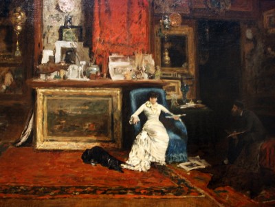 studio scene by William Merritt Chase
