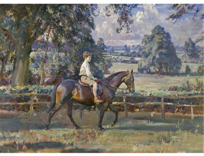 Sotheby's London, New Bond Street - A BOY AND HIS PONY - PORTRAIT OF DAFFERN SEAL ON CANARY