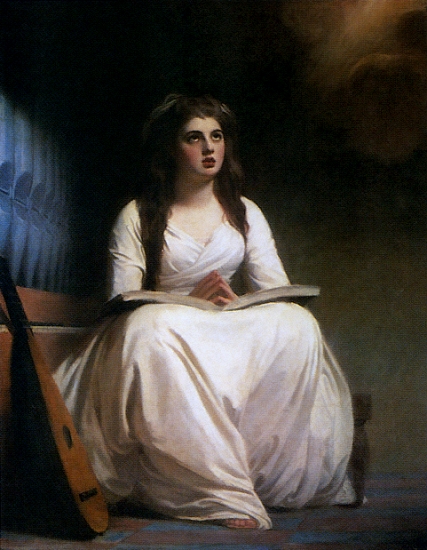 Romney, ''Emma Hamilton as St. Cecilia,'' c.1785 