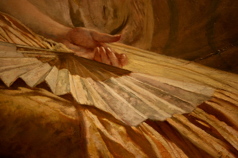 Detail of hand and fan