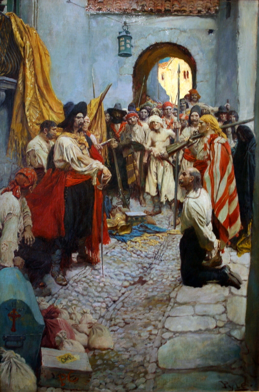 Extorting Tribute by Howard Pyle from Fate of Treasure Town