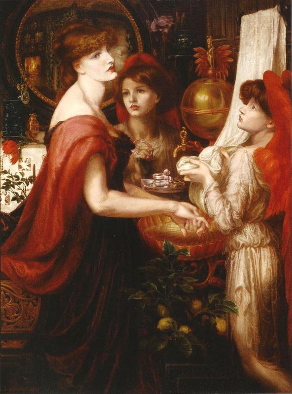 La Bella Mano by Dante Gabriel Rossetti, 1874-1875