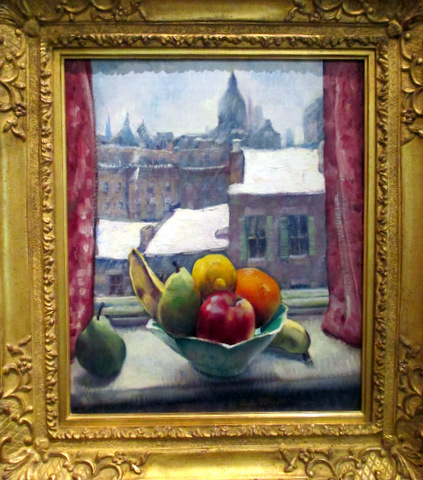 City Window Series:  Still Life with Fruit by Leon Kroll, 1920