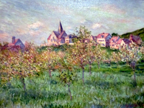 Springtime in Giverny, Afternoon by Claude Monet, 1885