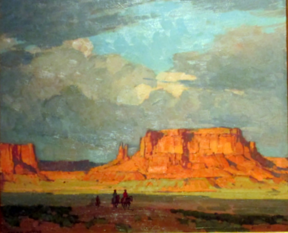 Red Mesa, Monument Valley, Utah, Edgar Alwin Payne, ca 1935