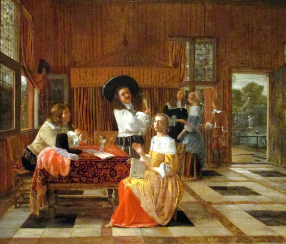 A Music Party -- Henryk van der Burch, ca. 1627-1699
