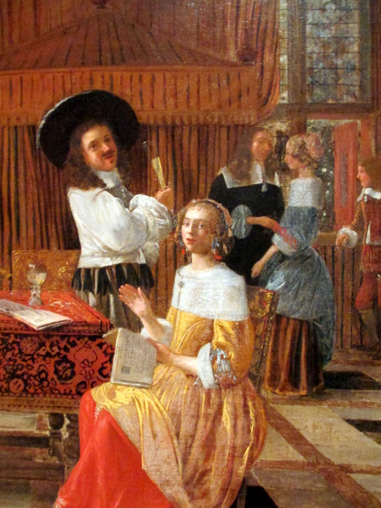 A detail of A Music Party